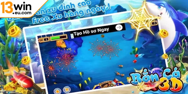 Bắn cá 3D tại 13win eu vẫn luôn giữ vững ngôi vương cho trò chơi đổi thưởng 