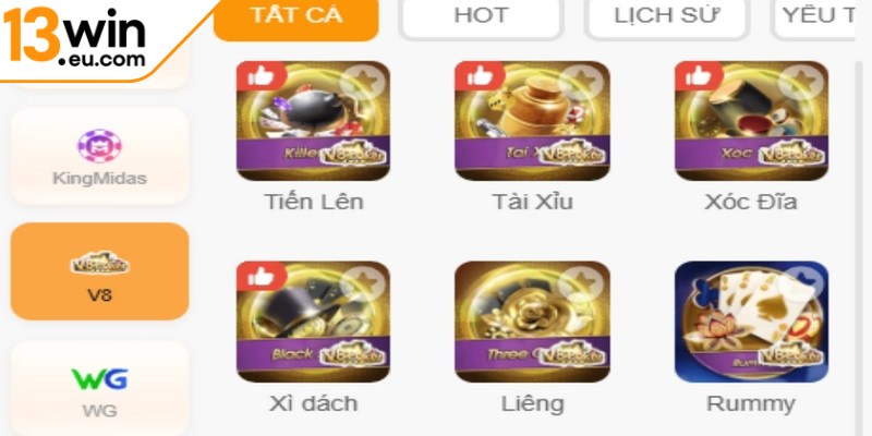 Game bài đổi thưởng chuẩn Châu Âu tại 13win eu là hình thức giải trí cá cược