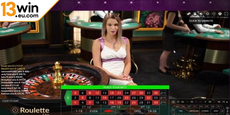 Live casino phong cách Âu tại 13WIN eu mang đến nhiều điểm nổi bật